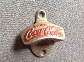 Vintage Coca Cola Bottle Opener Metal Wall Mount 7 Made in USA Starr 3