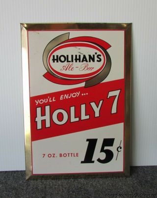 Vintage Tin Sign Holihan 