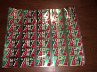 1974 - 75 Stanley Cup Champions Flyers Canada Dry Uncut Sheet Clarke Barber Leach