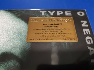 TYPE O NEGATIVE BLOODY KISSES LTD ED SILVER COLORED VINYL NUMBERED 2