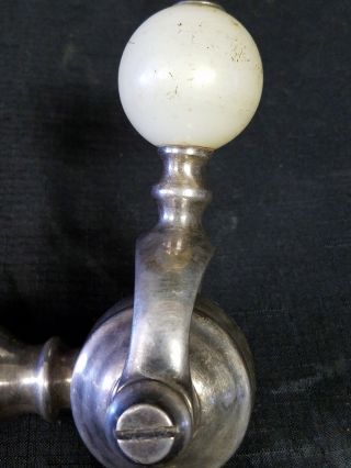 Antique Vintage Soda Fountain Dispenser Marble Ball Silver plated Syrup Tap 4