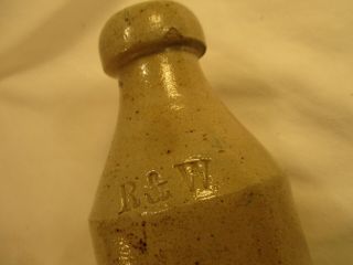R & W Stoneware Bottle,  7 
