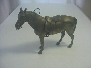 Jennings Brothers Statue Signed J.  B.  Antique Bronze Horse With Dressage Saddle