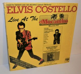 Elvis Costello Live At The El Mocambo 1978 Rare Vinyl Lp Cbs Cdn 10 Nm
