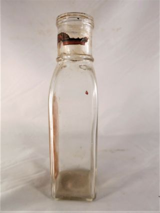 Vintage 1882 era F & J Heinz ' s Pickle Glass Jar with label s Keystone Pickles 4
