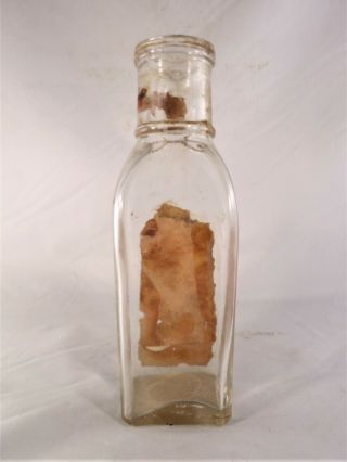 Vintage 1882 era F & J Heinz ' s Pickle Glass Jar with label s Keystone Pickles 5