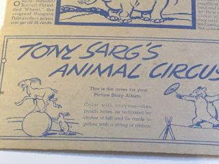 Vintage Tony Sarg ' s ANIMAL CIRCUS - 28 Cards & Cover from Shredded Wheat,  1930s 2