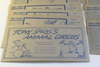 Vintage Tony Sarg ' s ANIMAL CIRCUS - 28 Cards & Cover from Shredded Wheat,  1930s 3
