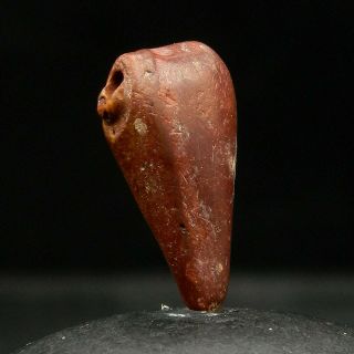 Kyra - Ancient Jasper Bead Pendant - 16.  5 Mm Long - Saharian Neolithic