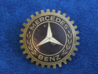 Vintage Mercedes Benz Grille Badge Plate Topper Accessory S Class C Class Amg 2