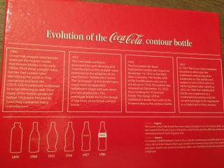 Evolution of the Coca Cola Contour bottle 1899 - 1986 minitures 2