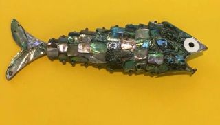 ABALONE ARTICULATED FISH BOTTLE OPENER LARGE SIZE 8 