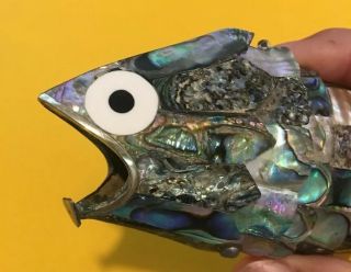 ABALONE ARTICULATED FISH BOTTLE OPENER LARGE SIZE 8 