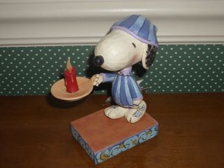 Jim Shore - 2016 - Peanuts Figurine - Bedtime Beagle -