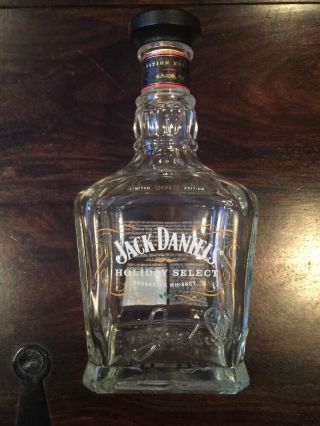 Jack Daniels Holiday Select Limited Edition 2012 Whiskey Empty Bottle Decanter
