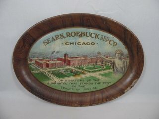 Sears Roebuck And Co Advertising Tin Litho Tin Tip Tray