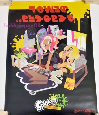 Nintendo Splatoon X Tower Record Official Limited Poster