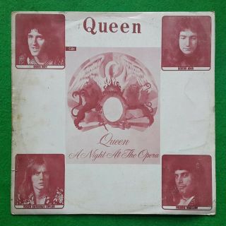Queen ‎ - A Night At The Opera Korea Vinyl Lp 4 Members On Monochrome Cover Vg/ex