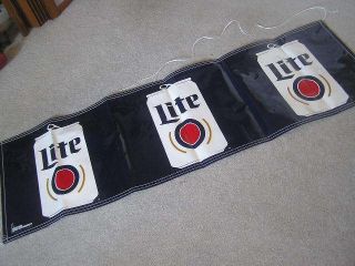 Miller Lite Light Beer Logo Banner Sign