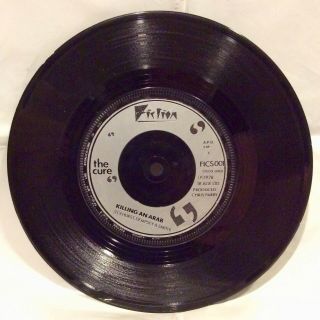 The Cure Killing An Arab 7” Single Rare Blue Injection Label UK 1978 FICS 001 6