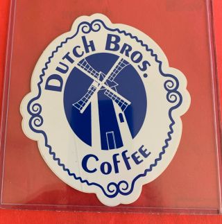Rare Dutch Bros Older Windmill Sticker