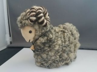 Vintage Handmade Wool Sheep Makowianka Toy