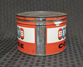 RARE ANTIQUE COFFEE TIN CAN SENTRY ' S COFFEE - 1LB With Lid - 5
