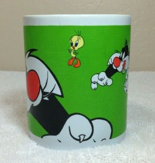 Looney Tunes Cup of Sylvester Cat and Tweety Bird from 2000 by Gibson 2