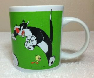Looney Tunes Cup of Sylvester Cat and Tweety Bird from 2000 by Gibson 3