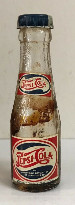 Pepsi Cola Soda Mini Bottle - Double Dot