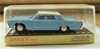 Vintage Dinky Toy Lincoln Continental.  170 In Display Case.  England