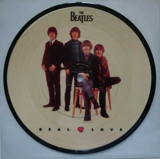 The Beatles Real Love - Rare Picture Disc 7 " - Ex Cond (1996)