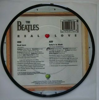 THE BEATLES Real Love - RARE Picture Disc 7 
