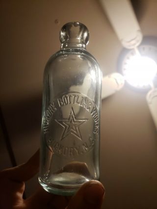 Rare Hickory Bottling Hutch Hutchinson Bottle Hickory,  Nc