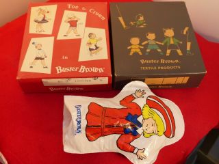 Vintage Buster Brown Boy & Tige Two Boxes & Hand Puppet