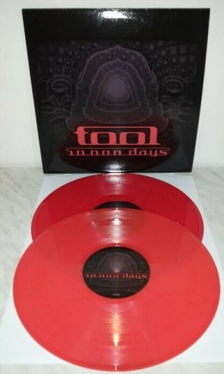 Tool - 10,  000 Days Vinyl Double Lp Red Vinyl Nm