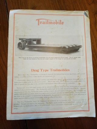 1928 Trailmobile Ad Specifications Cincinnati Ohio Transporting Machinery