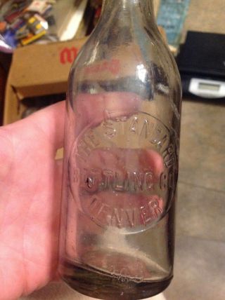 The Standard Bottling Co Hfc Soda Bottle Denver Colo Co Colorado 1900