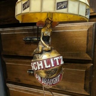Schlitz Lady Booth Beer Light