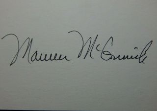 Maureen Mccormick Actress The Brady Bunch Autograph Signature Signed Card