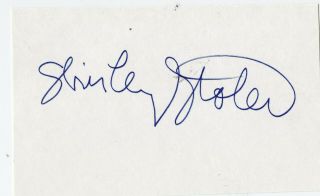 Shirley Stoler Actress Vintage Card Signed