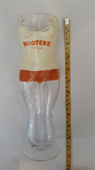 Hooters Body Shaped Glass,  Painted,  Tall Beer Glass,  The