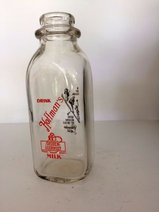 Vintage Pint Milk Bottle - Hoffman 
