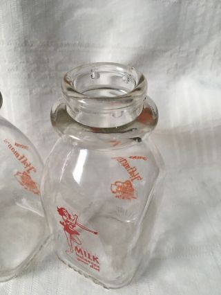 3 Vintage Third Quart Milk Bottles Hoffman’s Dairy Telford Gratz Pennsylvania 5