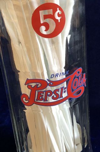 Rare Pepsi Cola Straw Holder Glassware Soda Fountain Cafe Diner RT 66 Drive In 2