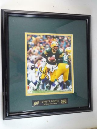 Brett Favre Frito Lay Mountain Dew Autographed Green Bay Packers Photo Football