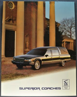 1993 Superior Hearse & Limousine Brochure Cadillac Buick Lincoln Town Car 93