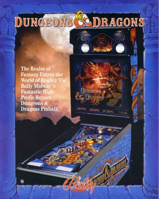 Dungeons & Dragons Pinball Cpu Rom Eprom Chip Set
