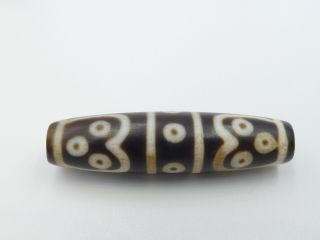 Ancient Rare 17 Eyes Pattern Natural Tibetan Dzi Bead Powerful Amulet DZIX56 2