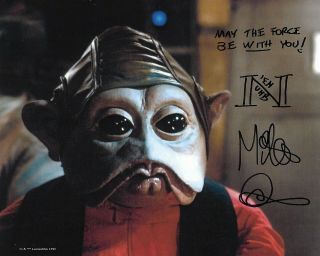 Star Wars - Mike Quinn - Nien Nunb - Hand Signed Photograph